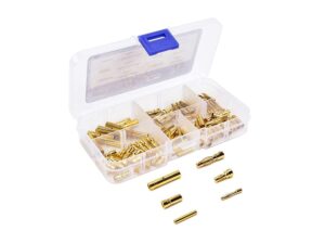 Goldkontaktstecker / Goldstecker und Buchse - 2.0, 3.5, 4.0mm - 100er-Set