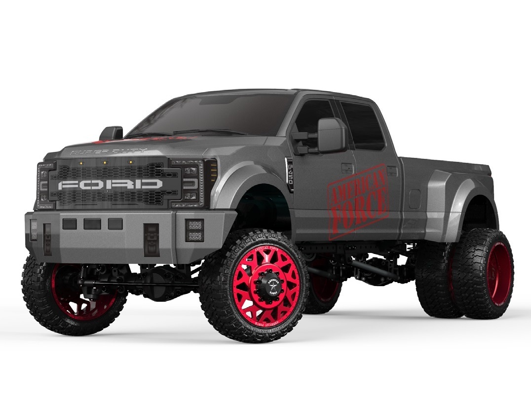 Ford F450 SD, grau - 4WD - 1:10, A-RTR-Komplett-Set - CEN Racing