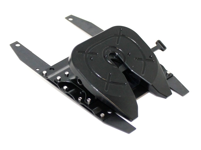 Sattelplatte, Sattelkupplung Aluminium, schwarz für 1:14 RC-Trucks ( Tamiya )