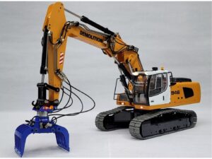 Ausstellungsmodell RC Schaufelbagger mit Knickarm Liebherr 946 mit Greifer, RTR 1:14