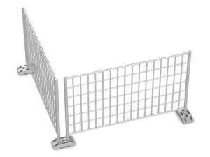 Absperrgitter / Sicherheitszaun zu diversen Baumaschinen und Funktionsmodellen