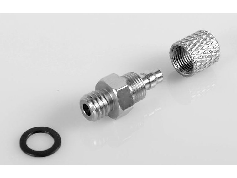 Anschlussnippel gerade, M3 für Hydraulikschlauch 4mm – Bild 3