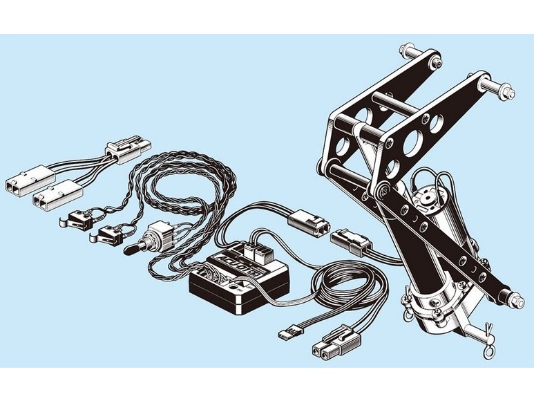 Kippmechanik / Actuator Set zu Mercedes-Benz MB Arocs 3348 6x4 - Tamiya – Bild 4
