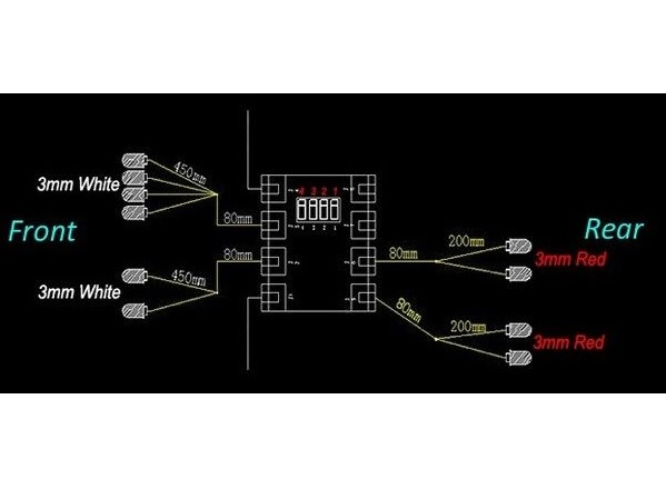 Licht-System / LED-Beleuchtung zu Hydraulik Bulldozer 1:12 – Bild 3