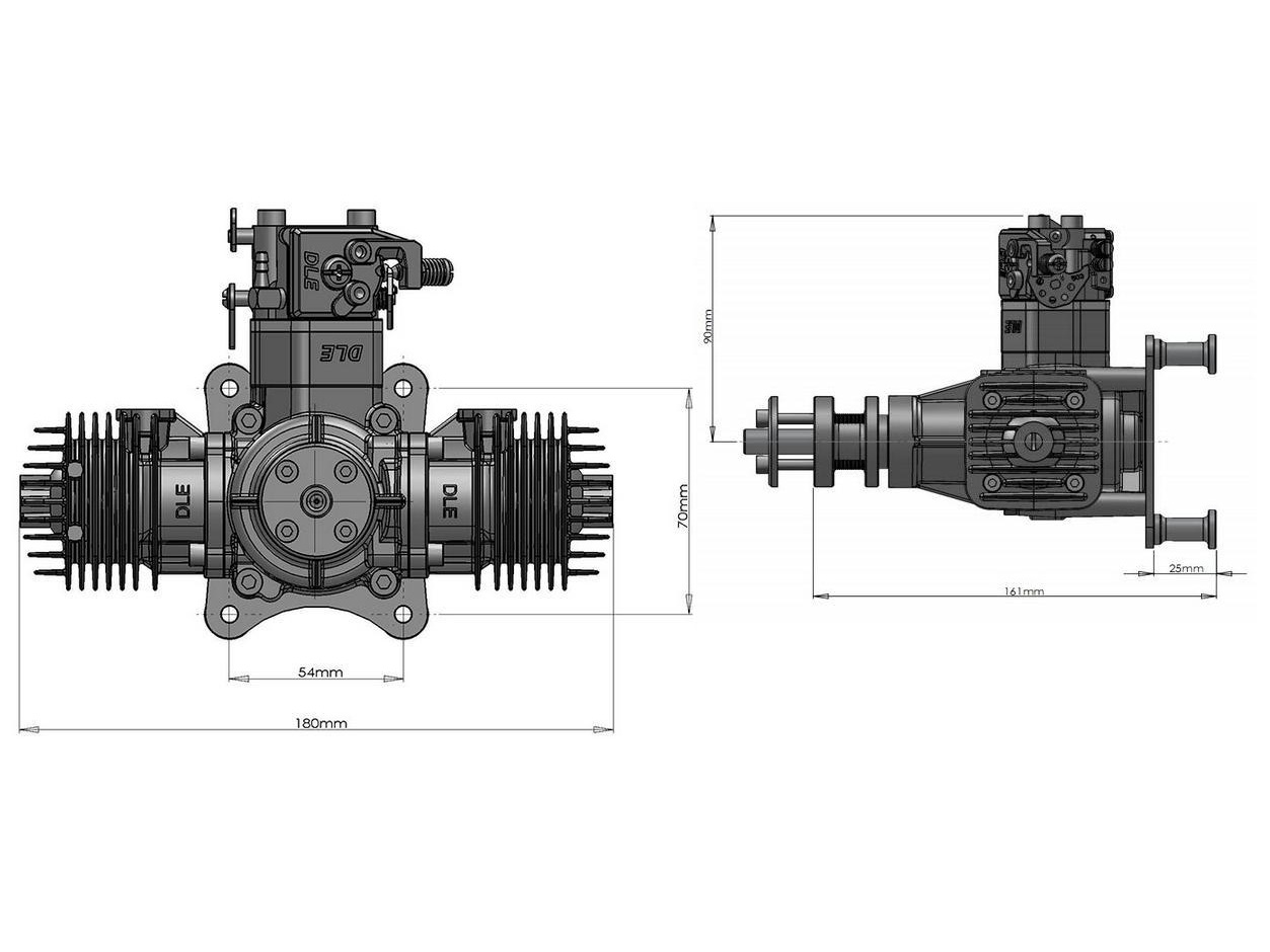 DLE Engines DLE40 Benzinmotor 40ccm – Bild 6