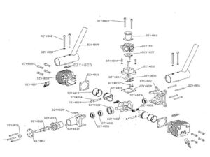 Zylinder occasion (neuwertig) zu Boxermotor 48ccm, DZY4808