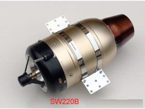 Kerosen Jet-Turbine Swiwin-SW220B V3 Brushless Starter, Auto-Restart, 22kg Schub