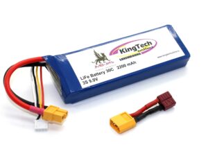 KingTech Akku LiFepo4 3S / 9.9V, 2200mAh - T-Plug / XT60