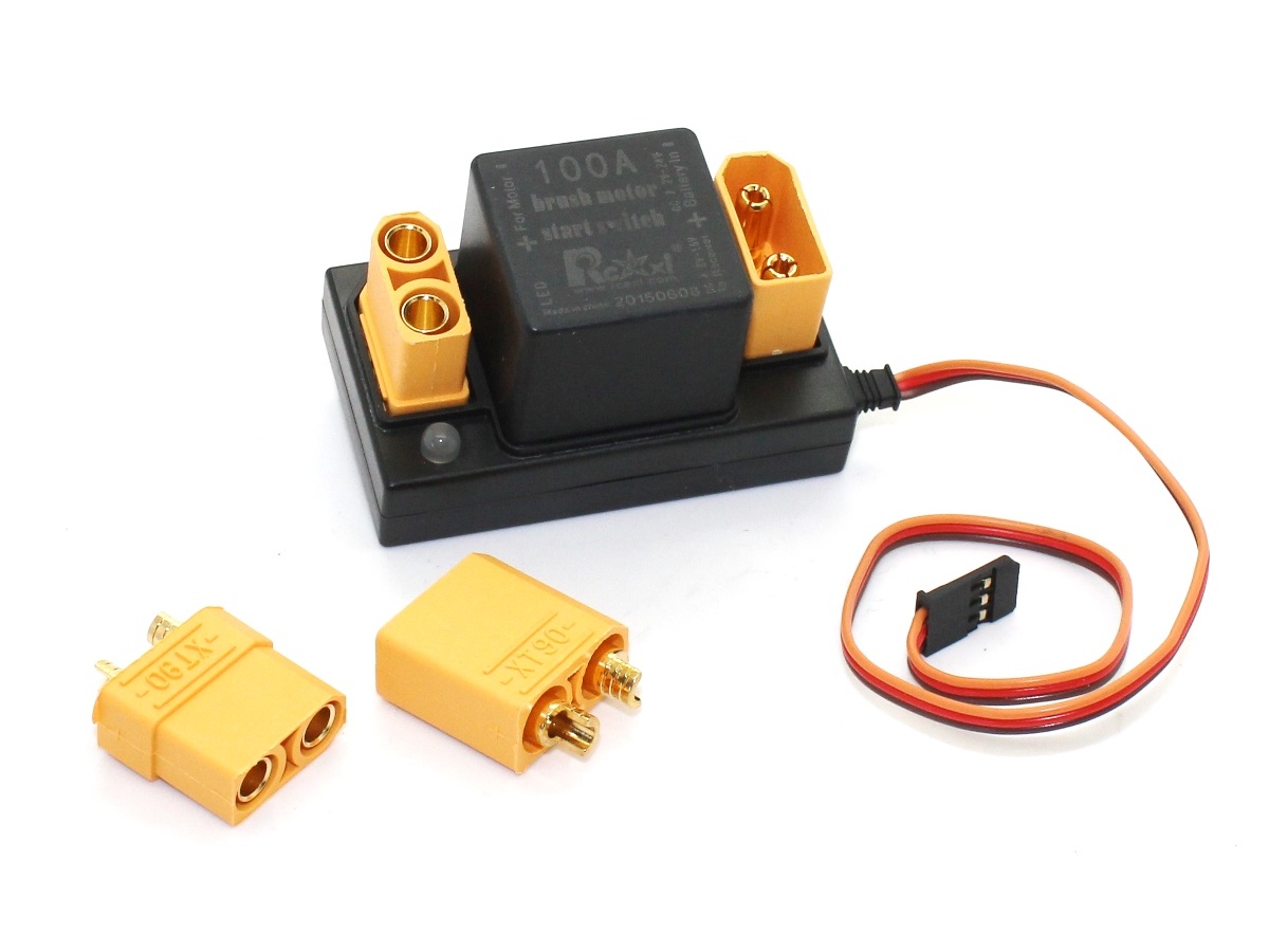 RC-Switch / Relais V2 / Einschalter für Elektrostarter bis 100A, Rcexl