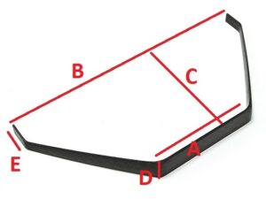 CFK / Carbon Fahrwerk, 570x275mm