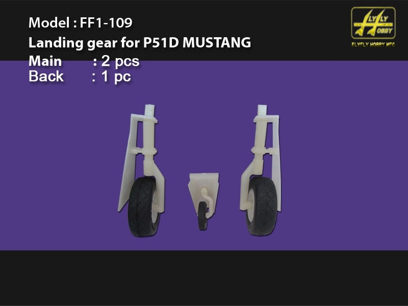 Fahrwerk zu Micro Mustang P-51, P 51 von FlyFly