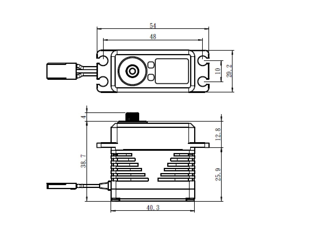 Savöx SB-2290SG Servo - digital - 50kg/cm - HV 8.4 Volt - 40.3x20.2x38.7 – Bild 3
