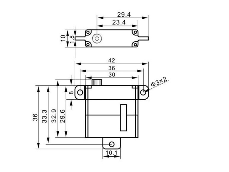 KST X10 Mini V8.0 - MG HV Digital Servo 10mm 7.5kg/cm – Bild 4