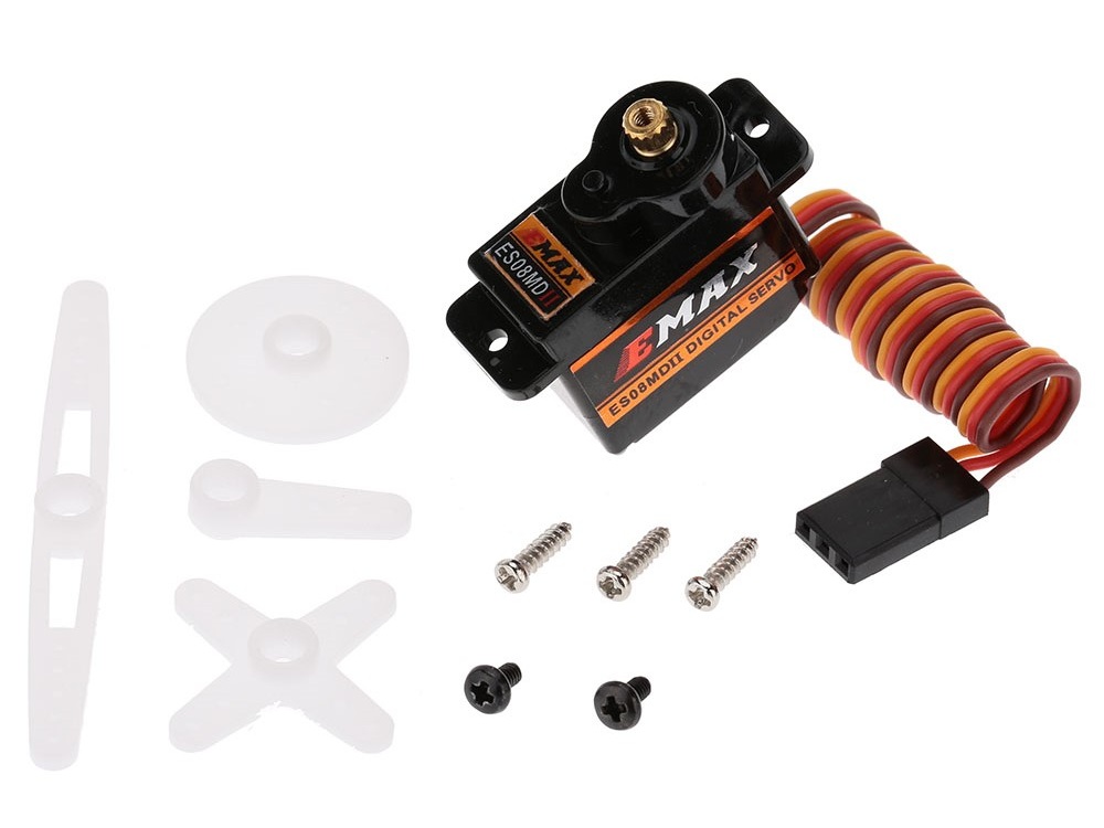 EMax Mini Digital Servo ES08MD II mit Metallgetriebe Stellkraft 2.0kg – Bild 3