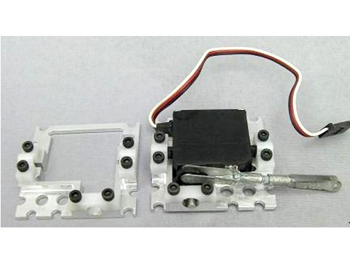 Servohalterung Aluminium SM CNC für Futaba Servo S3150 Set 2Stk. – Bild 2