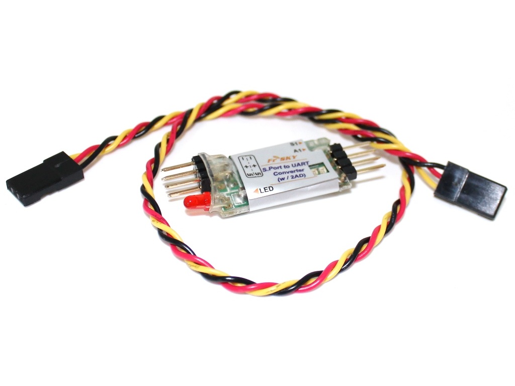 FrSky S.Port - UART Converter mit 2 ADC- Remote Typ B - SP2UART