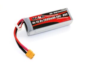 HEAT-RC, LiPo Akku 4S / 14.8V, 2600mAh 40C-80C, XT60