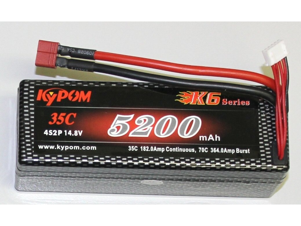 LiPo Akku CAR 4S (14.8V)/5200mAh 35C, T-Plug Kypom