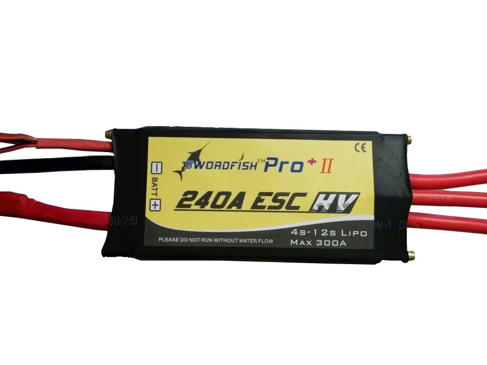 Brushless-Regler Boot Swordfish PRO PLUS II 240A HV, 4-12S OPTO von Hifei