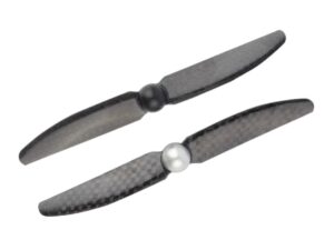 Propeller / Luftschraube CFK 5x3 5030- mit Mutter, 1x links, 1x rechts
