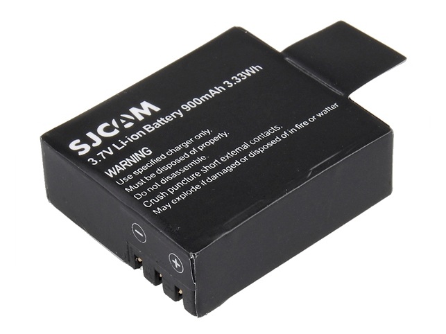 Akku Li-Ion / LiIon 900mAh zu SJCAM SJ4000 - SJ5000 Plus