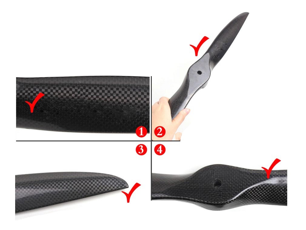CFK Propeller Acro 24x8 aus Carbon - MEJZLIK-Typ – Bild 2