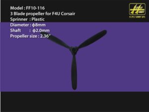 Luftschraube 3 Blatt zu Curtiss P-40N FlyFly