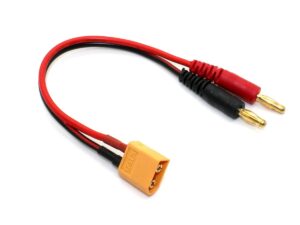 Ladekabel XT60 auf Banana Stecker 4mm - 30cm lang