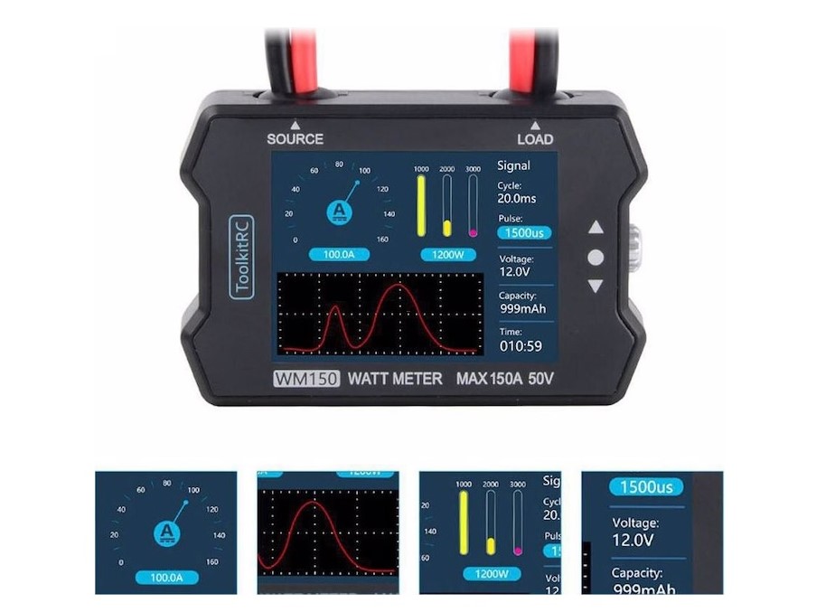 Power Analyzer - Wattmeter - WM150, 50V, 150A – Bild 3