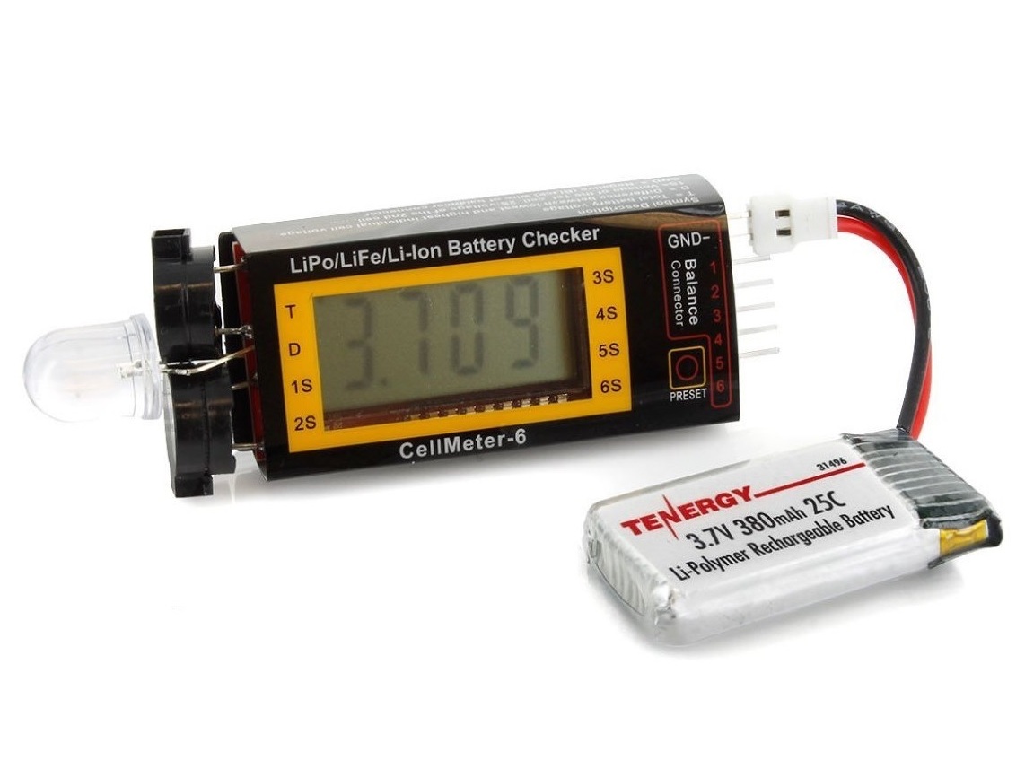 Akku-Tester - LiPo Checker - Cell Meter 6 - LiPo Alarm 2-6S – Bild 2