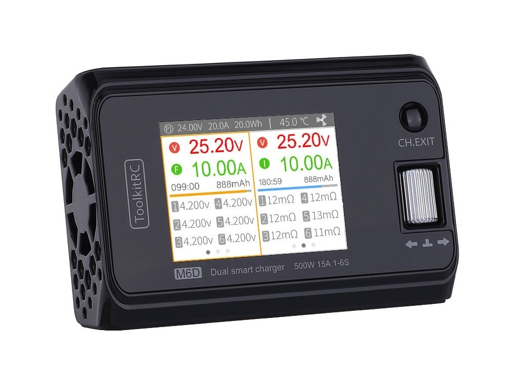 Multi Ladegerät-Diagnosegerät, Wattmeter - M6D Dual Charger 500W – Bild 2