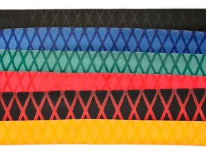 Anti-Rutsch / Gummi - Schrumpfschlauch 30mm - Flachmass 47mm - rot