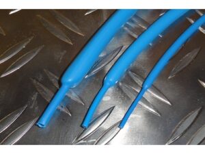 Schrumpfschlauch 3mm, 1 Meter - blau - Schrumpfverhältnis 3:1