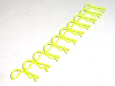 Karosserieclips klein 1.25mm 90 Grad abgewinkelt, gelb, 10Stk. 59924Y