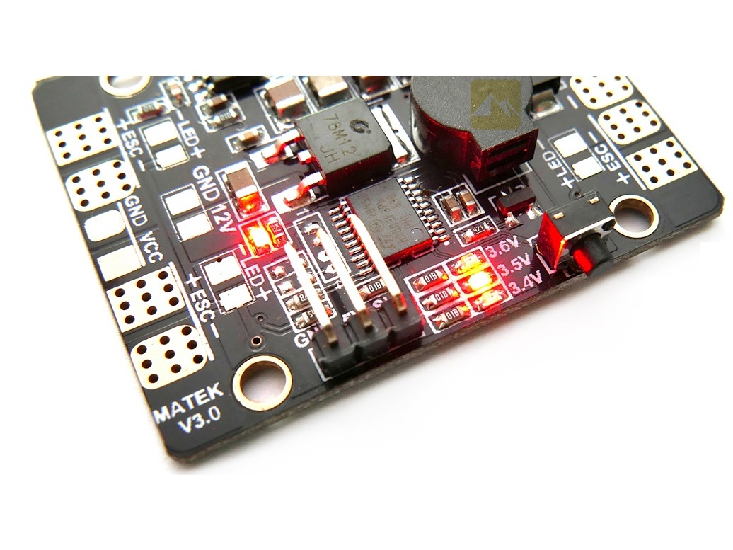 PDB Verteilerplatine V3 - BEC 3A - 5V/12V - 5-in-1 HUB – Bild 4