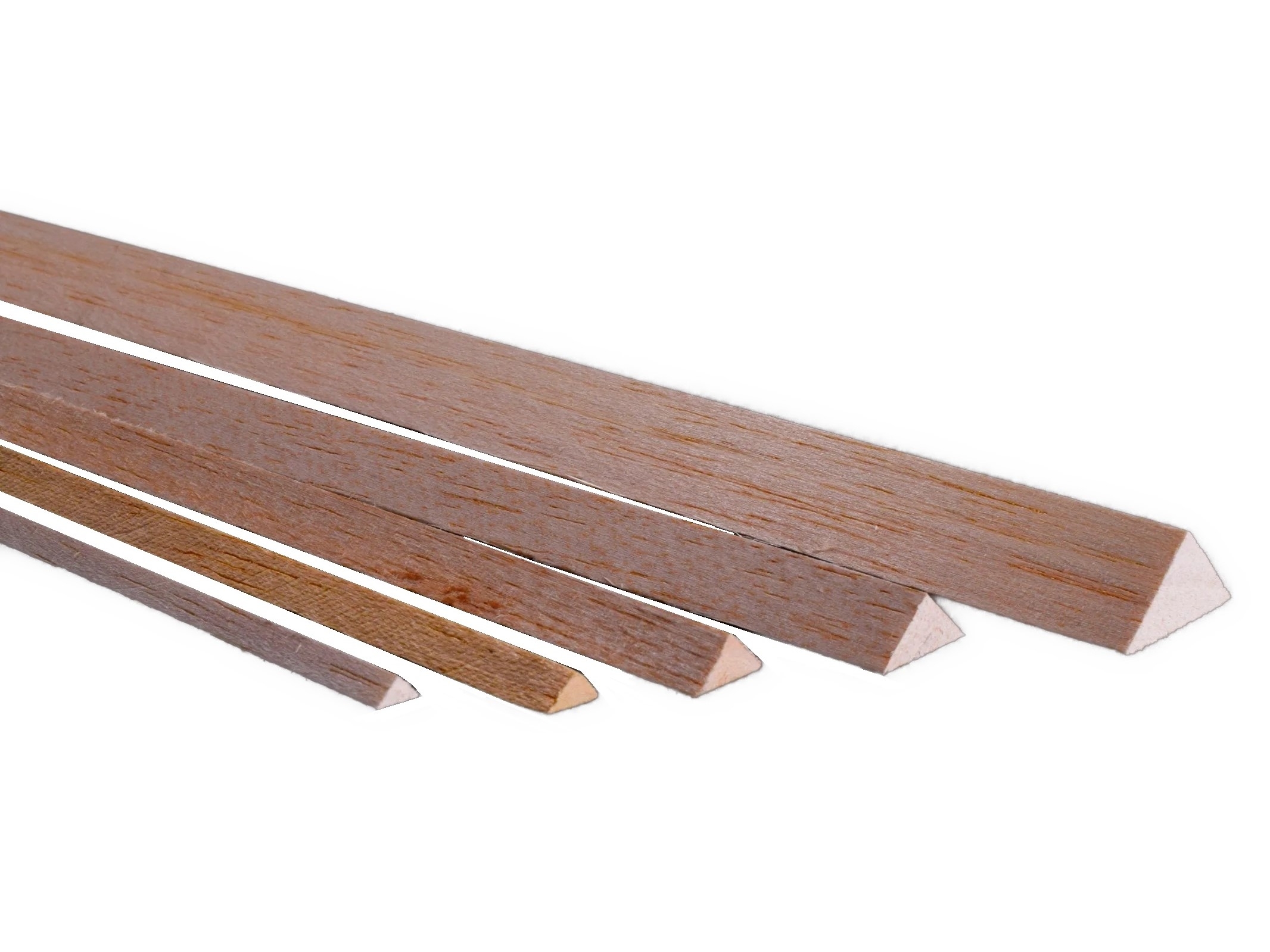 Balsaholz Dreikantleiste / Profilleiste - 6x6x1000mm - 5er-Set