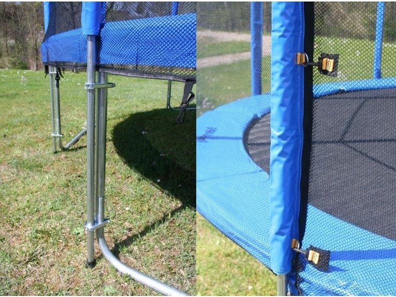 SET: Trampolin Gigajump Profi 3.65m inkl. Sicherheitsnetz und Leiter – Bild 4