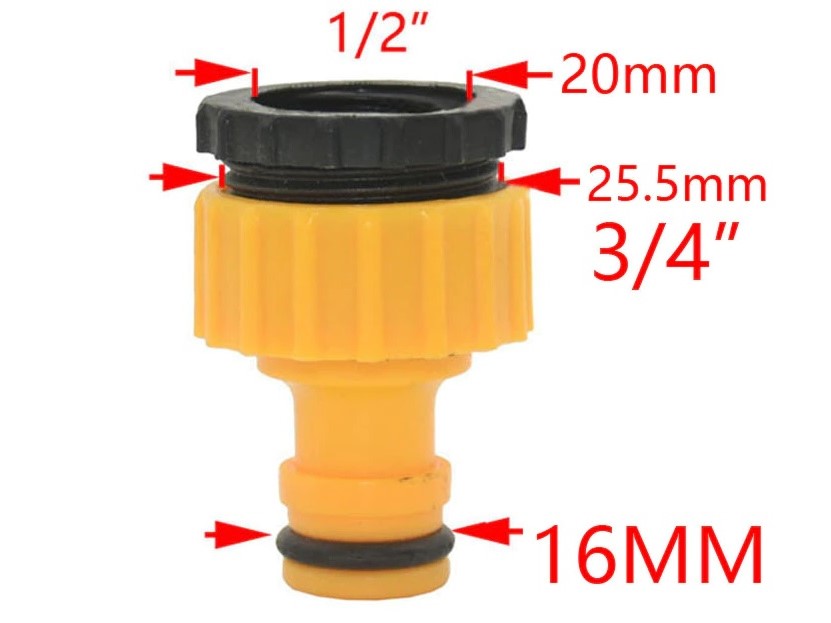 Schraubanschluss Schnellkupplung 1/2 - 3/4 Zoll (Typ Gardena) – Bild 2