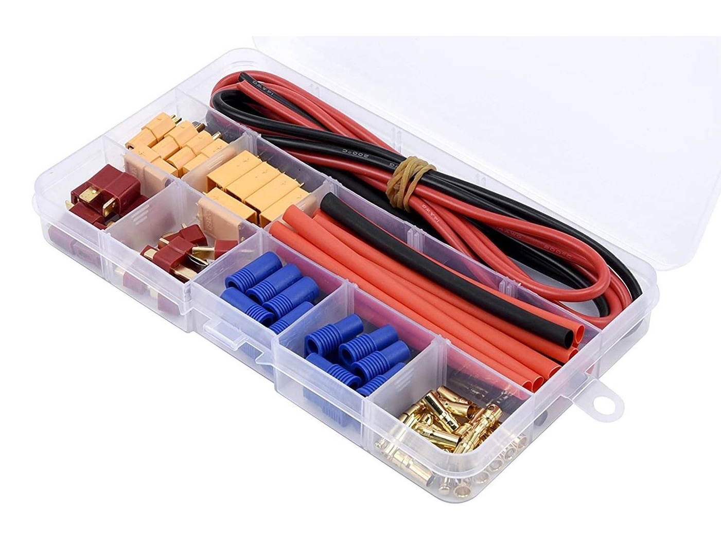 Stecker-Set - T-Plug, EC3, XT60 - mit Kabel und Schrumpfschlauch – Bild 2