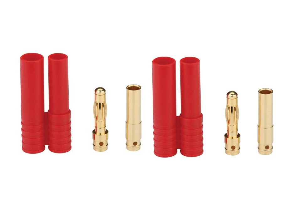 Hochstrom Stecksystem, Bananenstecker 4mm 1 Paar, Version B