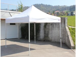 HEBU-Tent Faltzelt ROYAL 3x3m weiss PVC-Dach