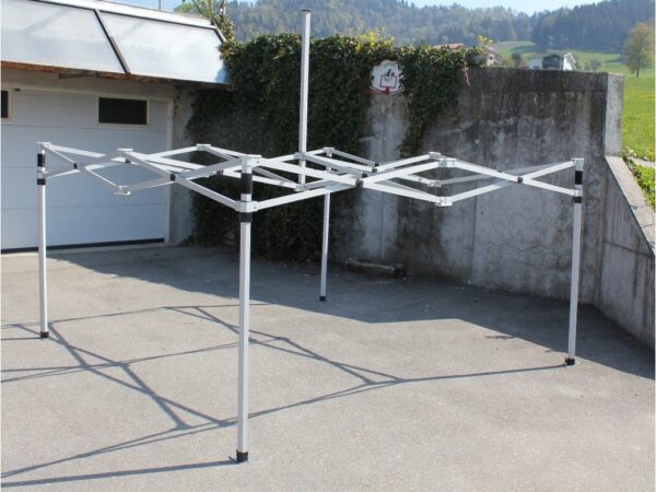 HEBU-Tent Faltzelt ROYAL 3x6m weiss PVC Dach – Bild 3