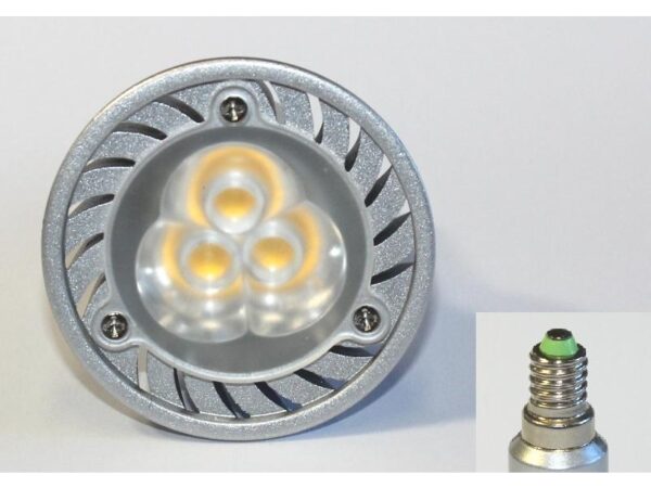 JDR LED Strahler E14, 3x1W warmweiss - AUSVERKAUF