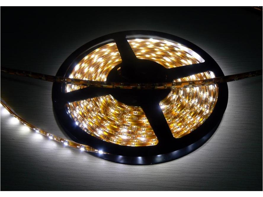 LED Streifen flexibel und wasserdicht 1 Meter, warmweiss, 60LED/m 5W