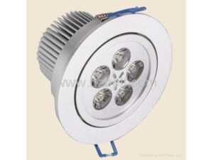 High-Power LED Spot / Einbaulampe 5x1W, warmweiss, 230V - AUSVERKAUF