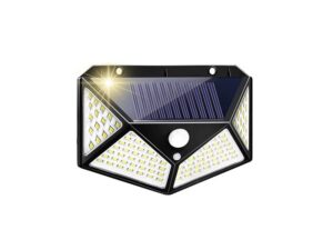 LED Solar Wandleuchte Wegbeleuchtung mit Bewegungsmelder 100LED
