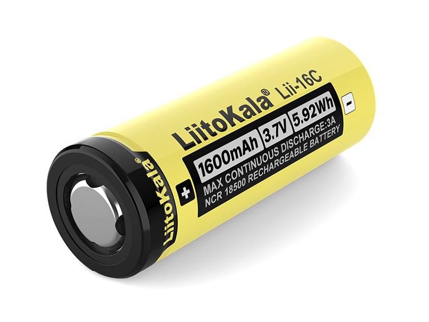 LiitoKala Li-Ion LiIon Akku 3.7V 1600mAh - 18500 - 1 Stück - FrSky Taranis X-Lite – Bild 2
