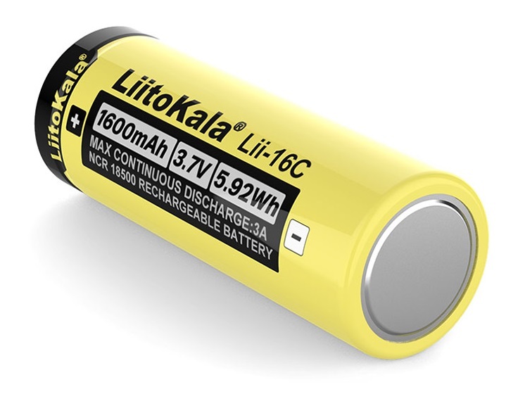 LiitoKala Li-Ion LiIon Akku 3.7V 1600mAh - 18500 - 1 Stück - FrSky Taranis X-Lite – Bild 3