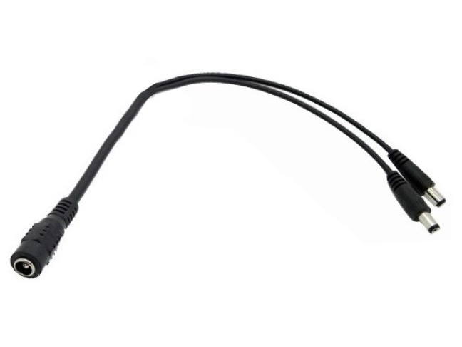 Adapterkabel Female DC 5.5mm auf 2x Male DC 2.1mm