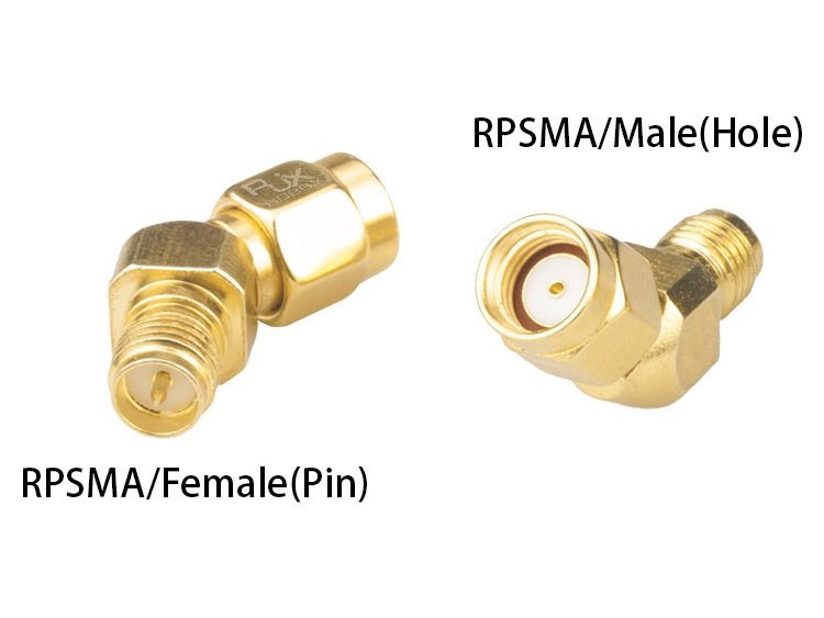 FPV Antennen-Adapter - 45 Grad - RP-SMA male zu RP-SMA female